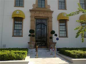 Dome awnings with branding